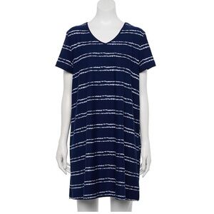 🆕 V-neck Short Sleeve Sleep Shirt Size Small